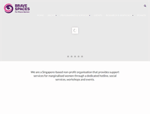 Tablet Screenshot of bravespace.org